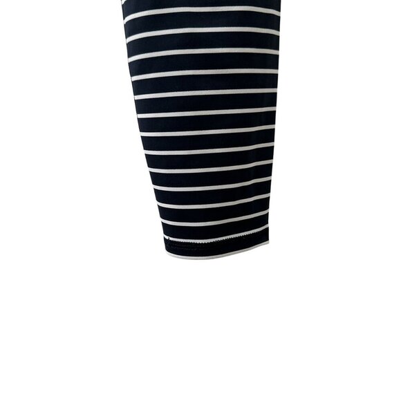 Athleta Contender High Rise 7/8 Tight Leggings Pants Striped Blue White Women XS - Picture 8 of 12